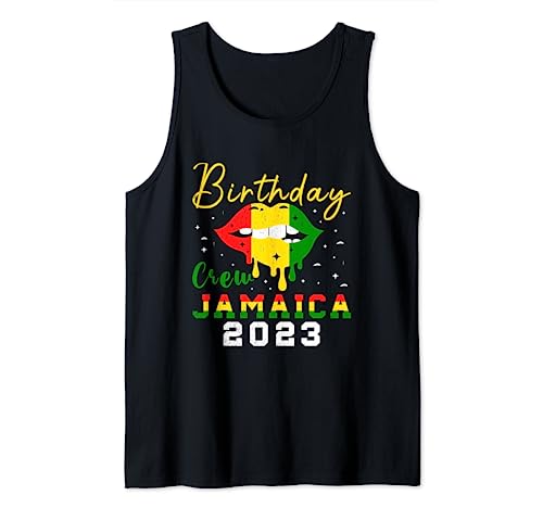 Jamaica Vacation Birthday Crew 2023 Girls Trip Caribe Camiseta sin Mangas
