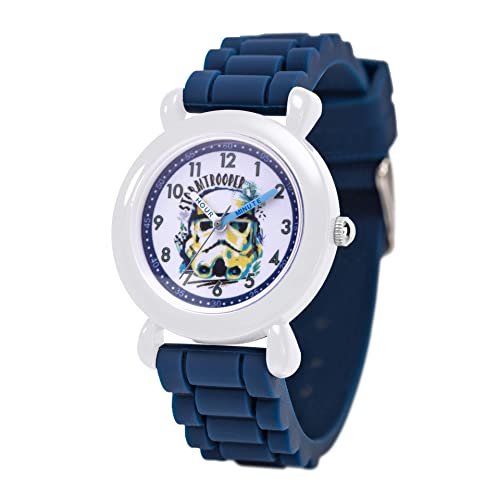 Image of STAR WARS Kids' Plastic Time Teacher Analog Quartz Silicone Strap Watch