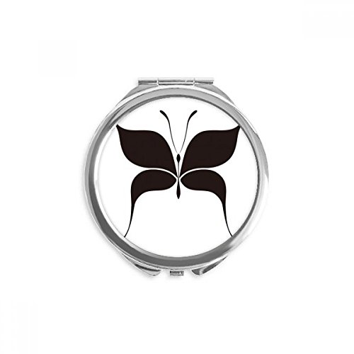 Miroir fée noire rond de maquillage portable pour vos retouches en voyage