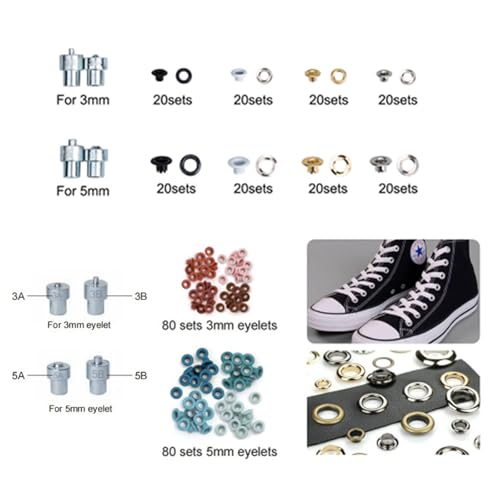Pinces à œillets en métal avec fer perforé pour bâche et vêtements