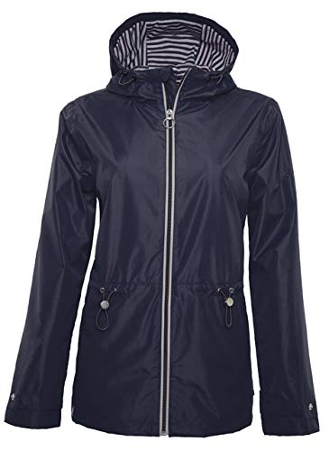 Breizh Ocean - Paimpol - Parka imperméable Femme - Veste de Pluie - XS au 4XL - Coupe ajustée réglable à la Taille - Coutures thermosoudées Cover