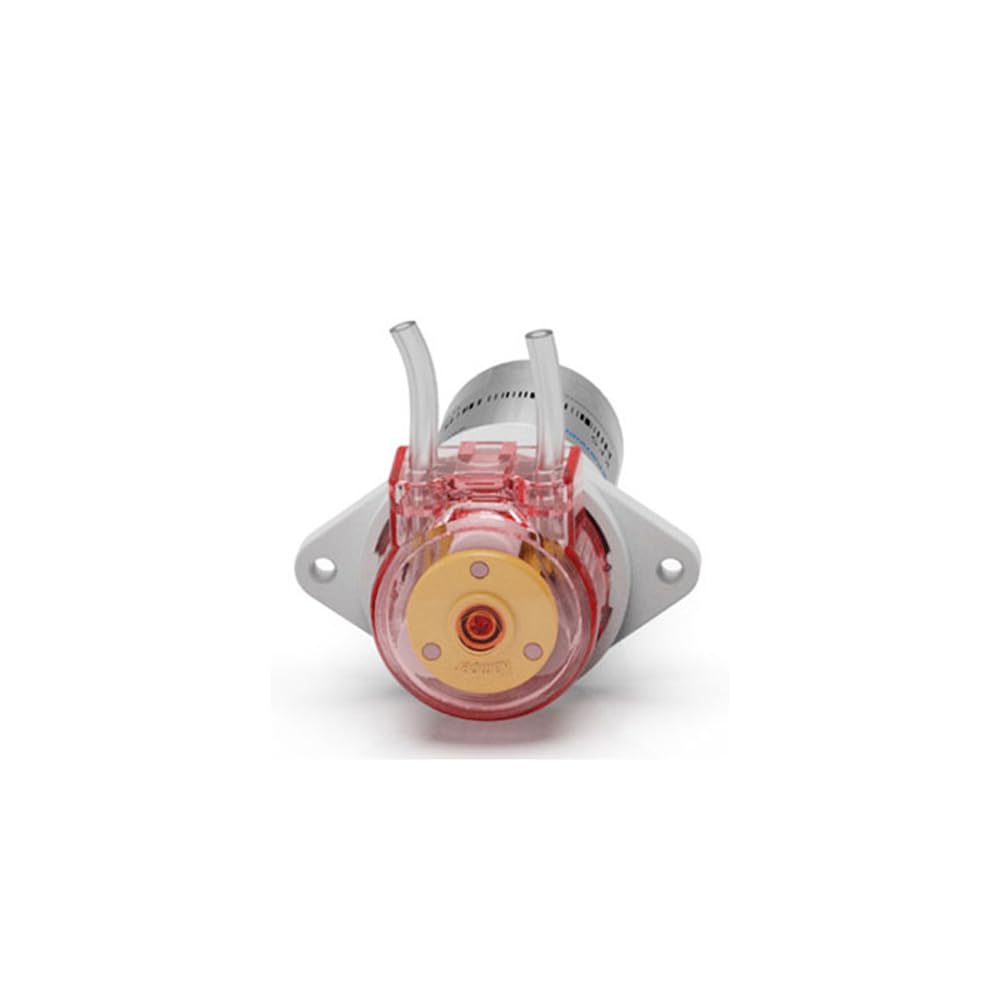 Kamoer KFS Pompe péristaltique à faible débit 45 ml/min Moteur 12 V DC Pompe doseuse liquide avec tube BPT de 2 mm ID x 4 mm OD (rouge)