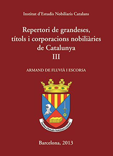 Portada de Repertori De Grandeses, Titols I Corporacions...