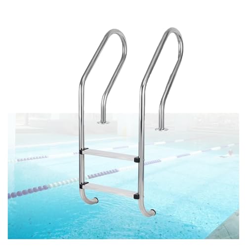 Escalera para piscina 2 peldaños acero inoxidable