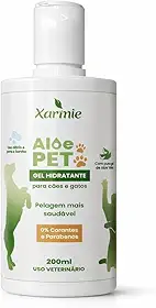 Aloe Pet Gel Hidratante Natural de Babosa 100% Natural para Dermatites em Cães e Gatos, 200ml, Uso Veterinário, Orgânico