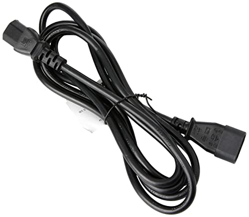 Pro Power PE01088 2.5 m 10A IEC C14 Plug to IEC C13 Socket Extension Lead, Black, 2.5 m