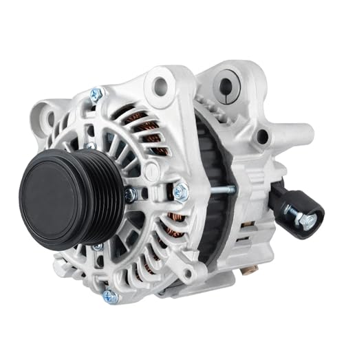 Detroit Axle - 2.4L Alternator for 2013 2014 2015 2016 2017 Honda Accord [Automatic CVT Transmission], 110A 12V Clockwise Rotation Alternator with 7-Groove Clutch Pulley Replacement
