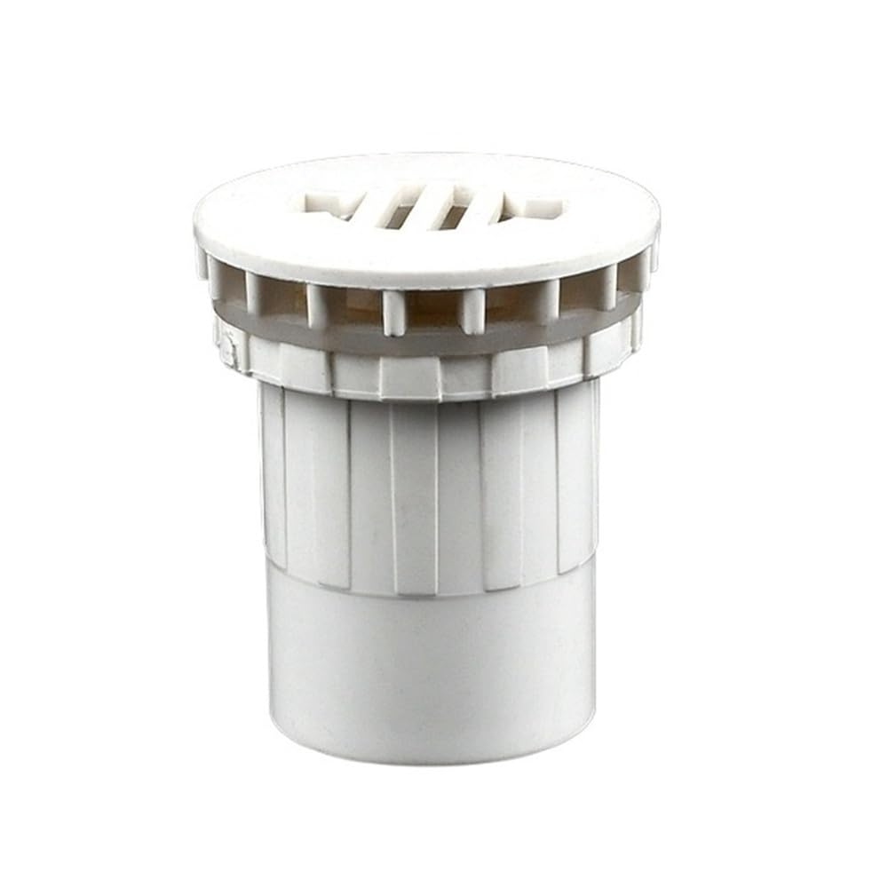 Pipe Drainage Joint Inlet Outlet Drainage Connector for Water Pool, ID 20~50mm PVC Pipe Aquarium Fish Tank Drain Joint 1pc(White,50mm)