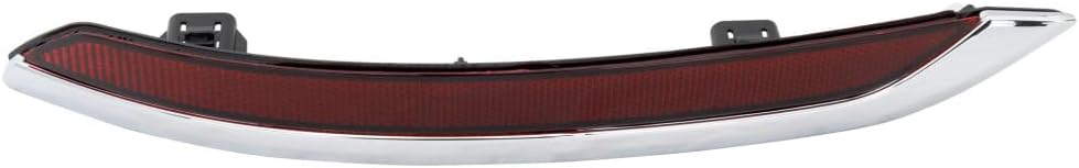 For Acura TLX 2015 16 17 18 19 2020 Bumper Reflector Driver And Passenger Side | Pair | Rear | CAPA Certified | Replacement For AC1184106, AC1184106C, AC1185106, AC1185106C | 33555TZ3A01, 33505TZ3A01