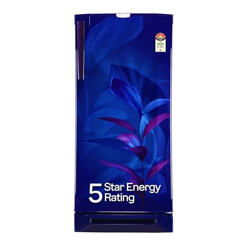 Image of Godrej 234 L 5 Star | Hygiene+ Inverter Technology | Jumbo Vegetable Tray | Base Drawer| Toughened Glass Shelves | Inverter | Direct Cool Single Door Refrigerator (RD 240E TDI MN BL, Marine Blue)