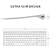 iClever BK10 Bluetooth Keyboard, Universal Bluetooth 5.1 Wireless Keyboard with Number Pad, Ergonomic Design, Multi-Device Compatibility, Stable Connection for Mac, iPad, iPhone, Android, Windows