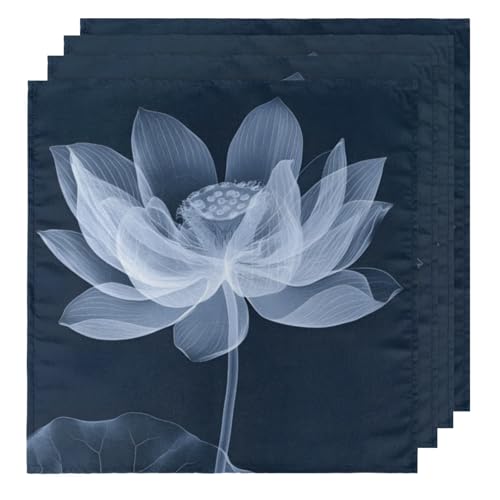 Servilletas de Tela Flor Lotus Pack x4 20x20 pulg miniatura 1