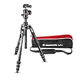 Manfrotto Befree Advanced Camera Tripod Kit with Twist Closure, Travel Tripod Kit with Ball Head, Portable and Compact, Aluminium Kit for DSLR, Reflex, Mirrorless, Camera Accessories