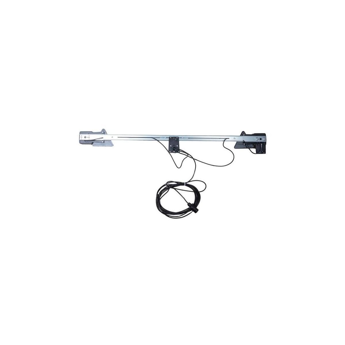 Barra portafanali posteriore per rimorchi lunghezza regolabile 1400-2100 mm completo di cavo a 5 poli da 7 mt e lampadine