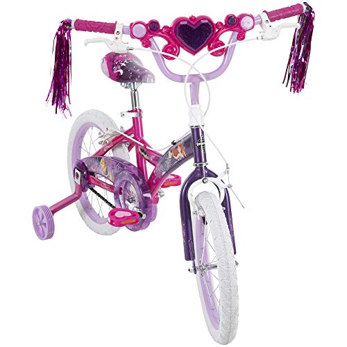 Huffy Disney Princess Kid Bike 12 Inch & 16 Inch, Quick Connect Assembly & Regular Assembly,Purple #TOP1