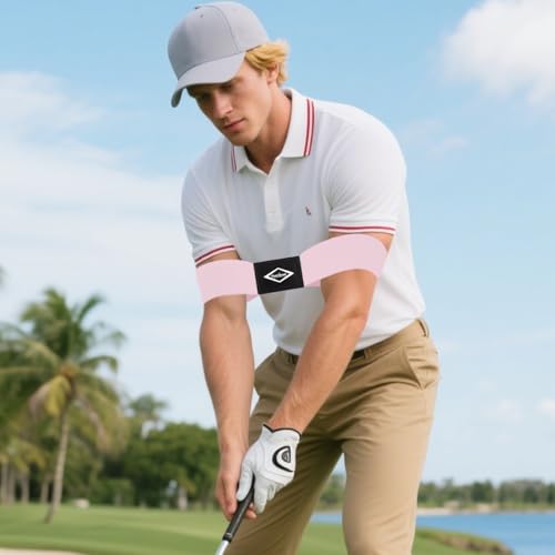 Image of Scott Edward Pro Golf Swing Training Aid,Swing Correcting Arm Band Correct Training Swing Gesture Alignment Practice Tool for Golf Beginners,Man,Boy,Male