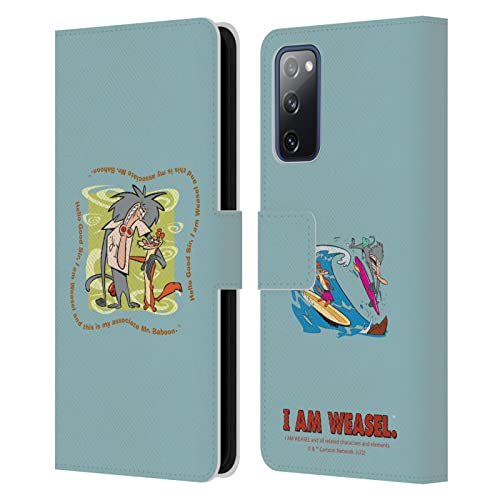 Coque Samsung S20 FE I Am Weasel étui portefeuille en cuir officiel