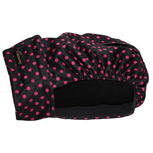 Glenndarcy Weibliche Hundehosen - Waschbar - Black Pink Dots Small Pants only