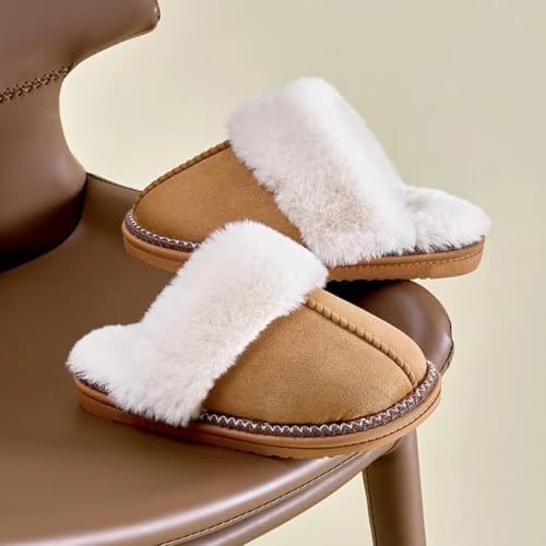 Women's Fuzzy Memory Foam Slippers Fluffy House Slippers Indoor and Outdoor Warm Gifts Trendy Anti-Skid House Shoes3
