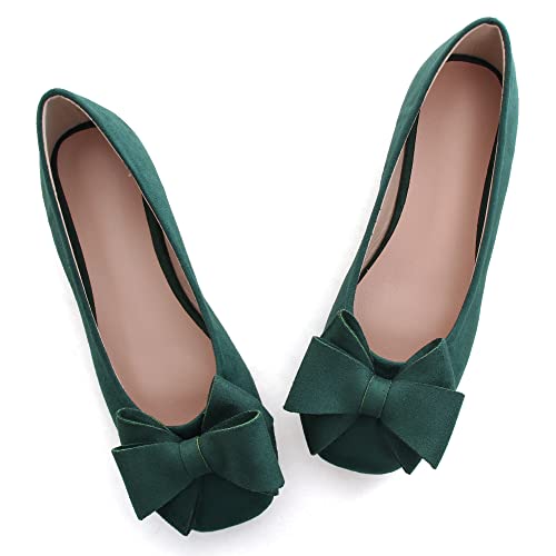 Image of Dear Time Women's Flats Shoes Bowknot Dressy Ballets Loafers Wedding Business Casual Walking Shoes