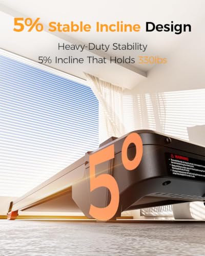 Image of Walking Pad Treadmill, BestGod Incline Under Desk Treadmill 330lbs Capacity, 2.5HP Portable Treadmills for Home, Compact Treadmills Mini Running Machine with Remote Control