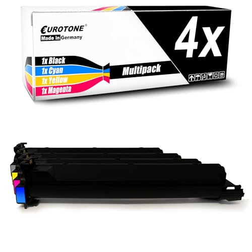 Toner Konica Minolta Bizhub C203 C253 pack de 4 cartouches CMJN compatibles TN213 Eurotone