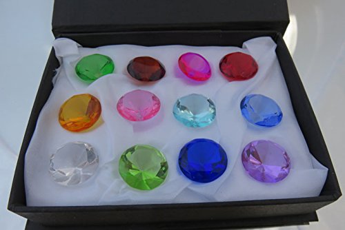 JKK SALE Birthstones Diamond Set 20mm Crystal Art