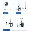 8 Pcs Top/Bottom Shower Door Rollers/Runners/Pulleys/Wheels Bathroom Replacement Parts 23mm Diameter (23mm)