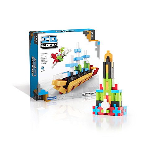 Guidecraft IO Blocks Digital Puzzle Building STEM Educational Construction Toy 192 - Piece Set