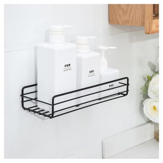 Suporte De Banheiro, Shampoo, Organizador De Sabão, Suporte Adesivo Para Parede, Para Cozinha e Banheiro (preto)