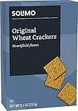 Amazon Brand - Solimo Wheat Crackers, Original Flavor, 9.1 ounce
