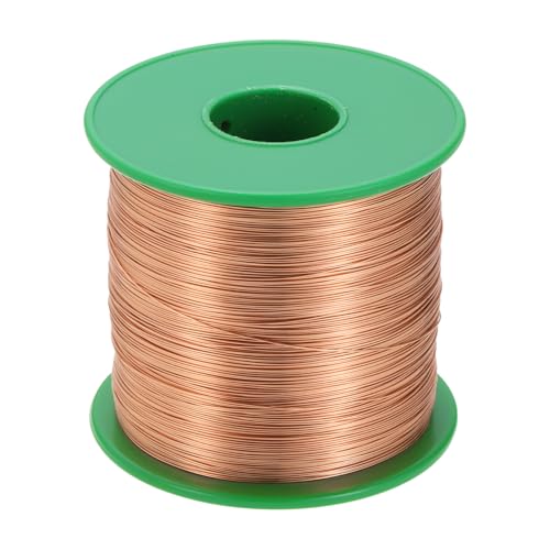 MECCANIXITY 28 AWG Magnet Wire, 28 Gauge Enameled Copper Wires 16 oz Magnetic Coil for Transformer Motor Electric, F Grade 311 Fahrenheit (155 Celsius), Copper Color