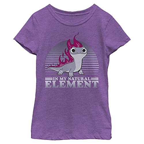 Element Flames T-Shirt pour Fille coupe Solid Crew col rond résistant