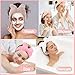 CAVETEE Spa Headband for Washing Face, 4 Pack Fuzzy Skincare Cute Butterfly Hair Band for Shower Yoga Beauty Soft Makeup Skin Care Hair Accessories for Women