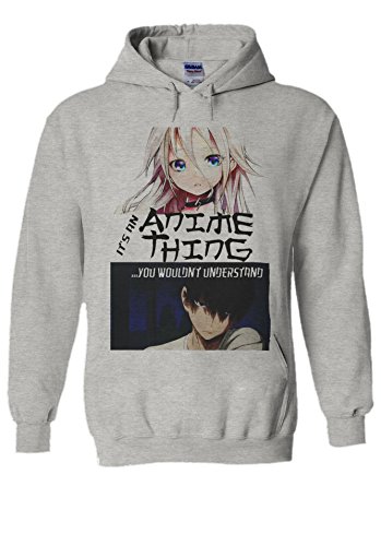 PatPat Store It Anime Thing You Understand Manga Novelty Grey Men Women Unisex Hooded Sweatshirt Hoodie-S