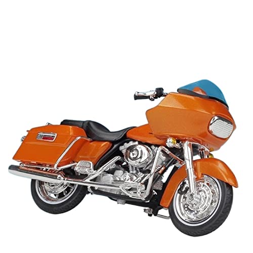 Moto Miniature 1:18 Harley-Davidson en Alliage de Haute Qualité Modèle 1952 K Orange