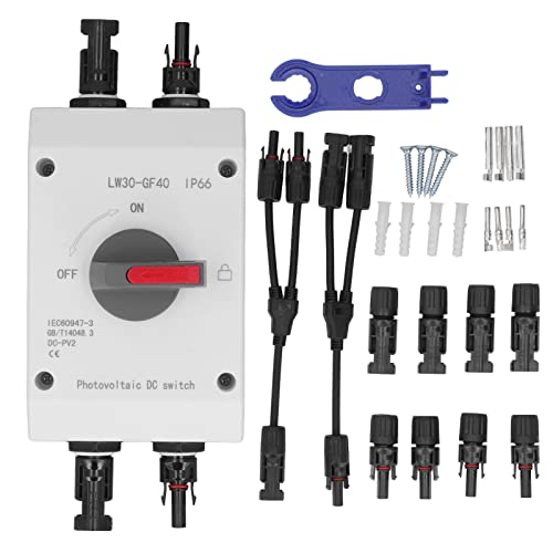 Solar System Solar Combiner Box Photovoltaic DC Isolator Switch IP66 1500V 32A 4P(2 in 1)