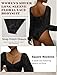 FEOYA Women's Square Neck Sheer Mesh Lace Lantern Long Sleeve Dressy Going Out Top Shirts Fashion Black M