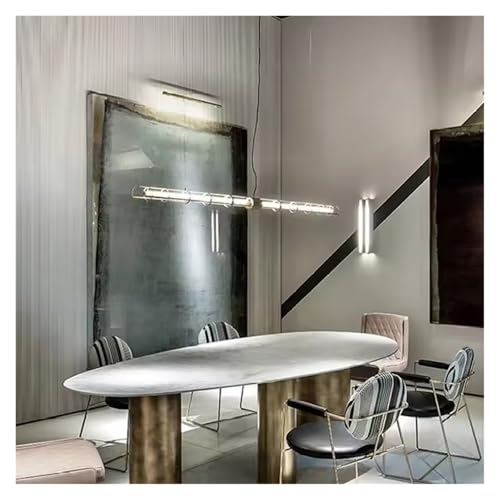 Bande LED suspendue pour éclairer une table de bar ou un coin café