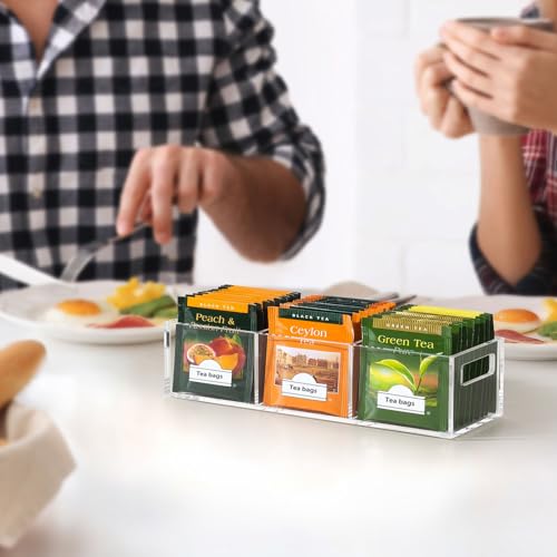 BEYGORM Clear Acrylic Tea Bag Organizer