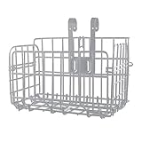 Para que sea fácil de instalar/desmontar: la cesta de la bicicleta está plegada originalmente. Simplemente empuje un poco la cesta plegada y levante la hebilla; la cesta plegable se abrirá.