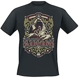 Band-Merch, Bands Scorpions Wind of Change Männer T-Shirt schwarz L 100% Baumwolle Band-Merch, Bands