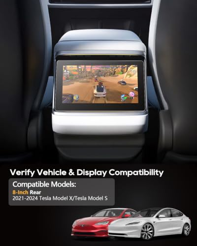 Image of 2pcs Nano for 2021-2024 Tesla Model X /Tesla Model S Screen Protector 8 Inch
