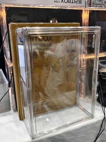 Image of 1:64 Diorama Transparent Acrylic Display Case 40 /50 Parking Space | Magnetic Switch, High Transparency, Compatible with 1:64 Scale Diecast Hot Wheels Models Cars
