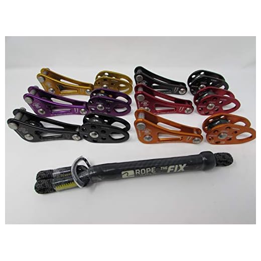 R&L SUPPLY ISC Singing Tree Rope Wrench, Pulley,& FIX Tether Double Eye Arborist (Gold)