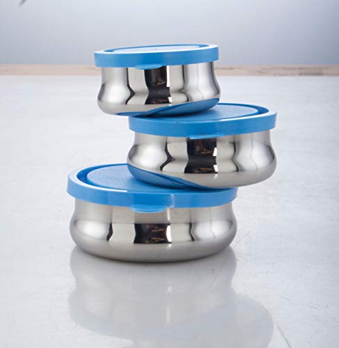 Image of Expresso Bulging Airtight & Leak Proof Food Storage Containers Set of 3 Pc, 100 ml / 150 ml / 200 ml