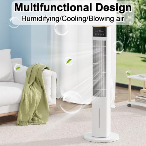 Enfriador de aire evaporativo con tanque de 4.5L torre de refrigeración para el hogar 7