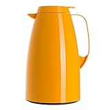 emsa thermoskanne campo 100% dicht, Portionsgenaue Einhandbedienung mit Ausgießtaste, 1.5 Liter Volumen für 12 Tassen, Ansprechende Optik durch Glanzoberfläche
