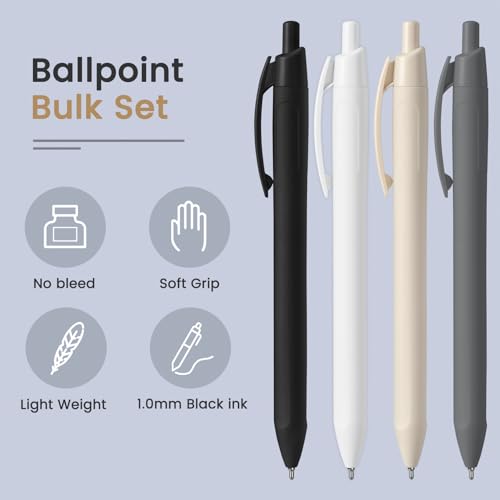 Stylos à bille rétractables pour prise de notes fluide en réunion et cours