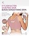 CURVEEZ Post-Surgery Front Closure Wireless Bra, Compression Shapewear Top with Wide Straps for Breast Augmentation Recovery (US, Alpha, Medium, Regular, Regular, Cocoa, Full Coverage Bra)